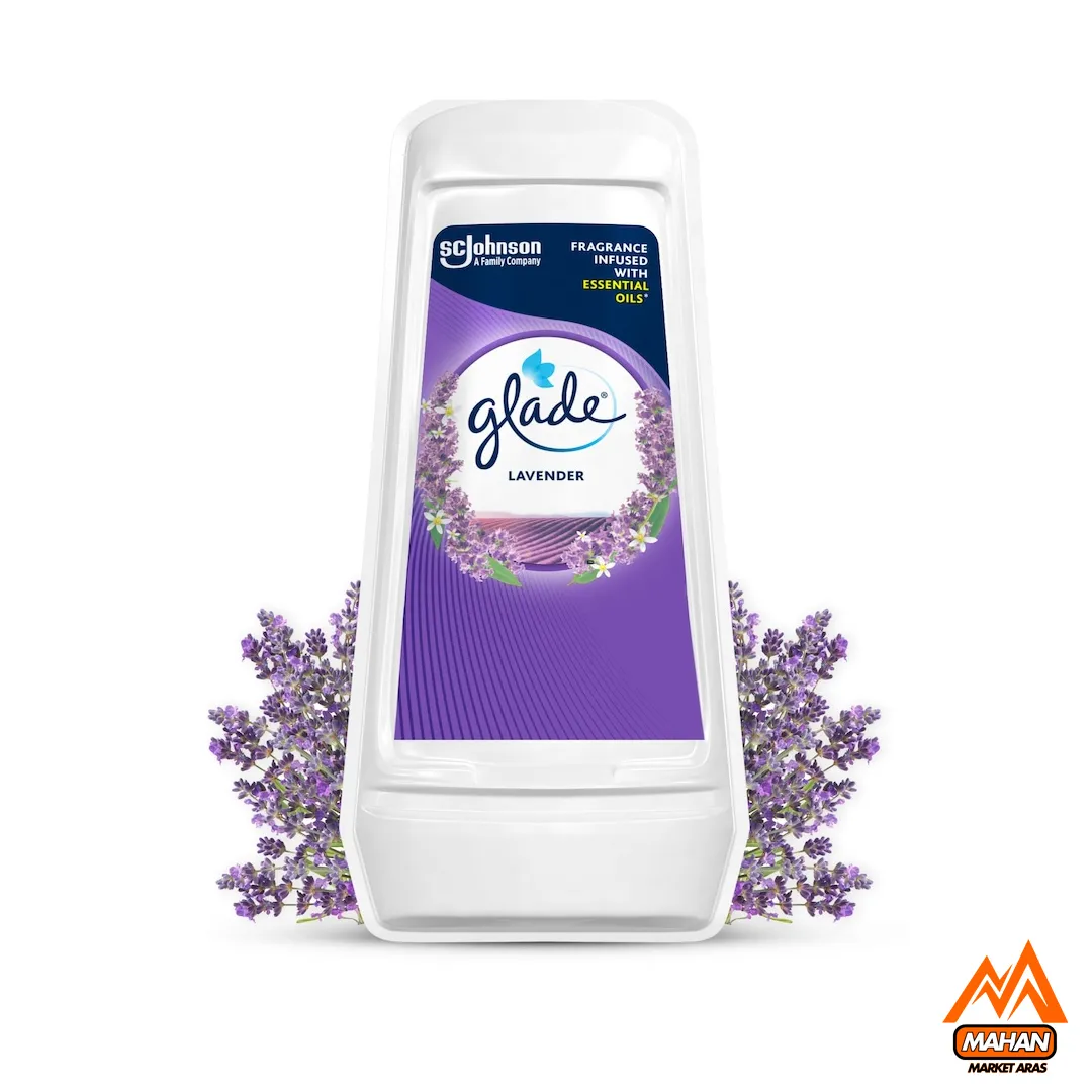ژل خوشبوکننده هوا اسطوخودوس گلید Glade حجم 150 میل، رایحه آرامشبخش اسطوخودوس. ماندگاری 30 روز، مناسب فضاهای کوچک و خانه!