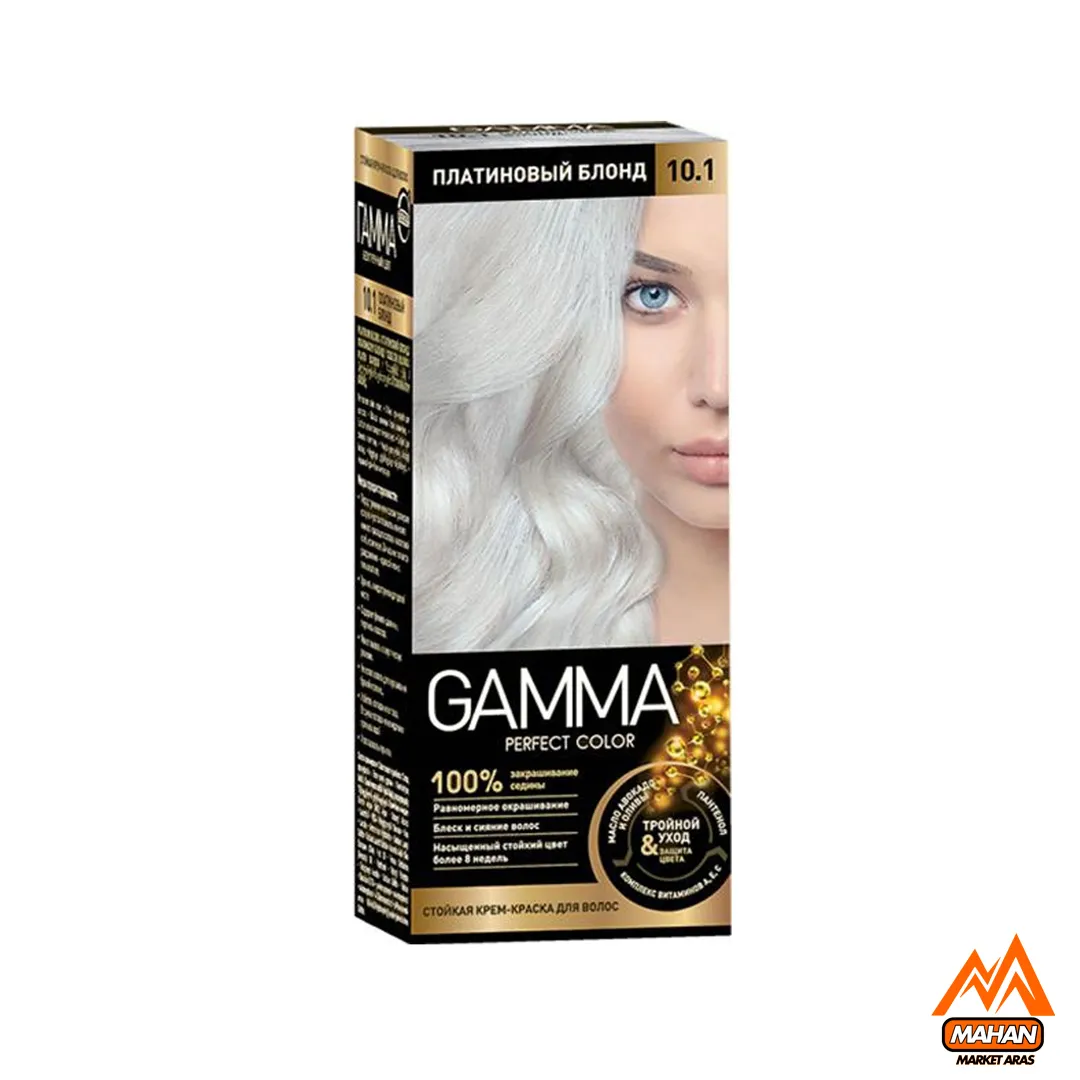کیت رنگ مو گاما GAMMA بلوند پلاتینه شماره 10.1