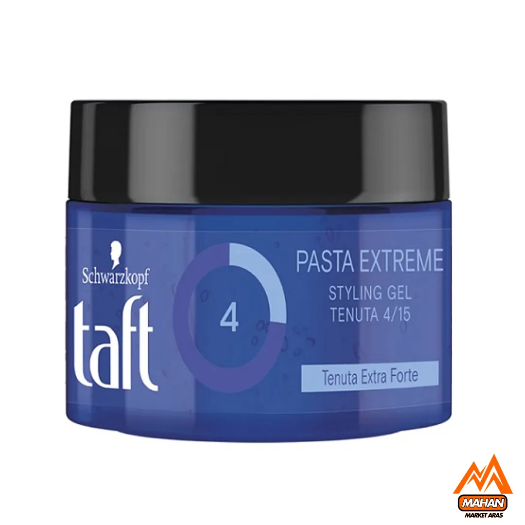 ژل حالت دهنده مو تافت Taft مدل Pasta Extreme شماره 4 حجم 250 میل Schwarzkopf Taft Pasta Extreme Styling Gel Power V4 250ml