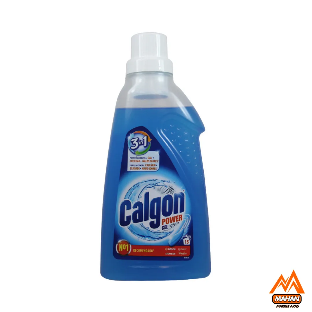ژل جرمگیر ماشین لباسشویی کالگون Calgon حجم 750 میل Calgon Power Gel 3in1 Anti-Lime Gel Washing Machine 750ml