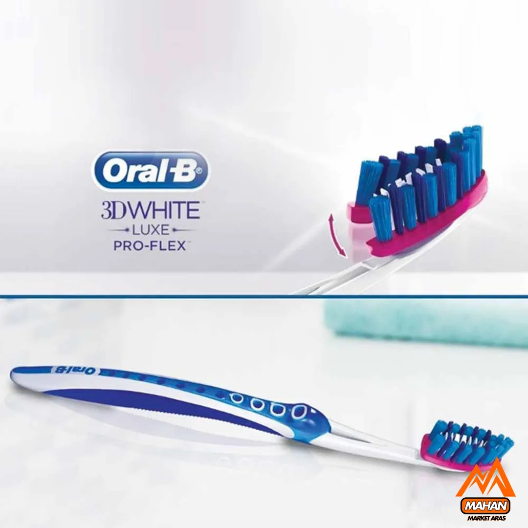 مسواک با برس نرم اورال بی مدل 3D White Pro-Flex - Image 4
