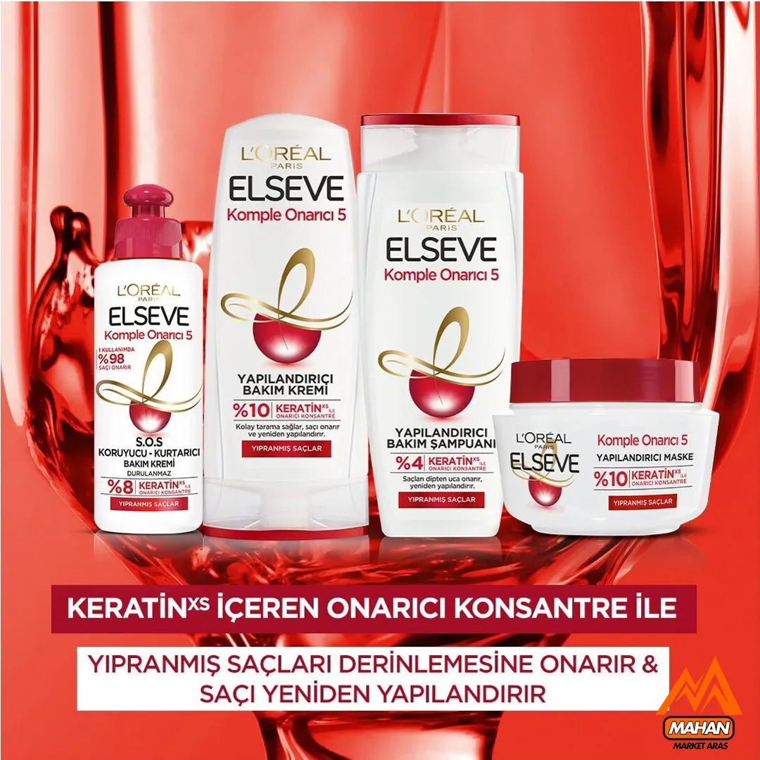 شامپو ترمیم و بازسازی کننده لورال LOREAL مدل Total Repair مناسب موهای خشک، معمولی و رنگ شده حجم 450 میل - Image 2