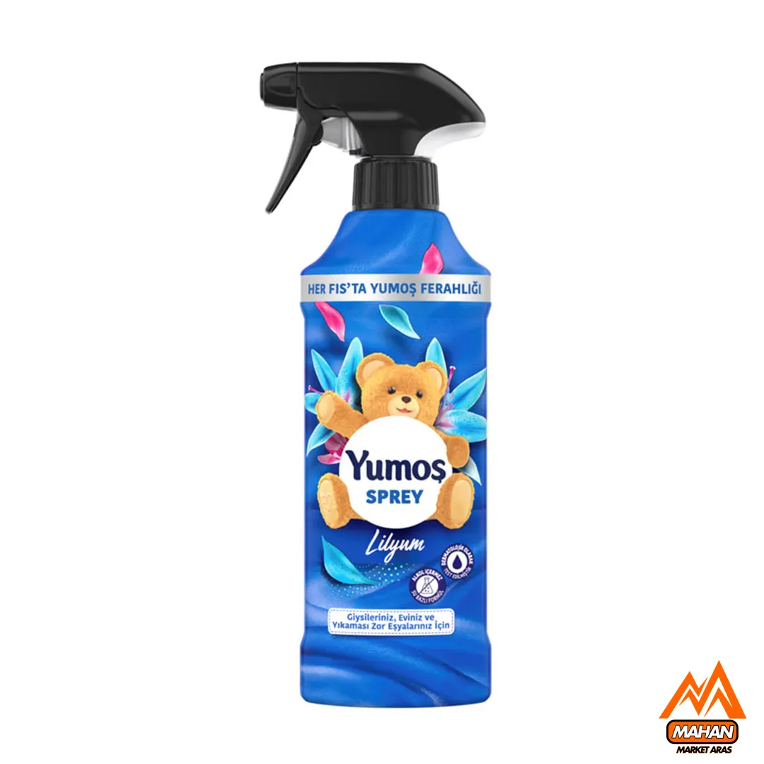 اسپری خوشبو کننده یوموش Yumoş مدل Lilyum با رایحه گل سوسن حجم 450 میل Yumoş Sprey Lilyum 450ml