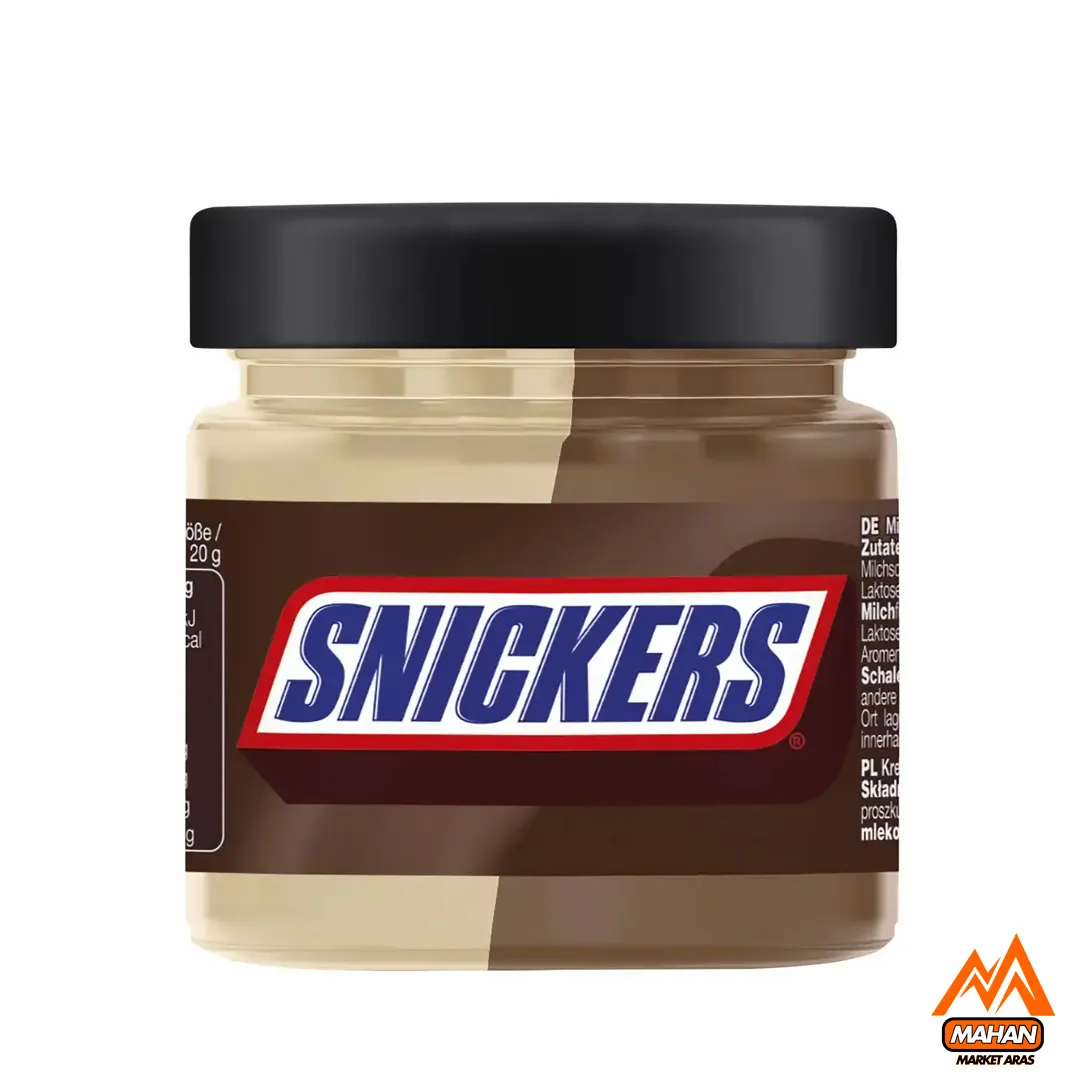 شکلات صبحانه با دو طعم شکلات و کرم اسنیکرز SNICKERS حجم 200 گرم