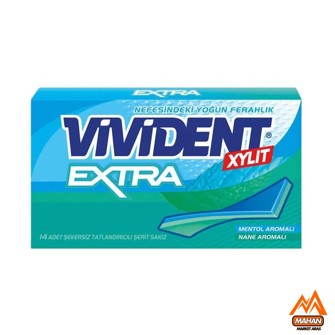 آدامس ویویدنت VIVIDENT نعناع سبز مدل 45' وزن 26 گرم
