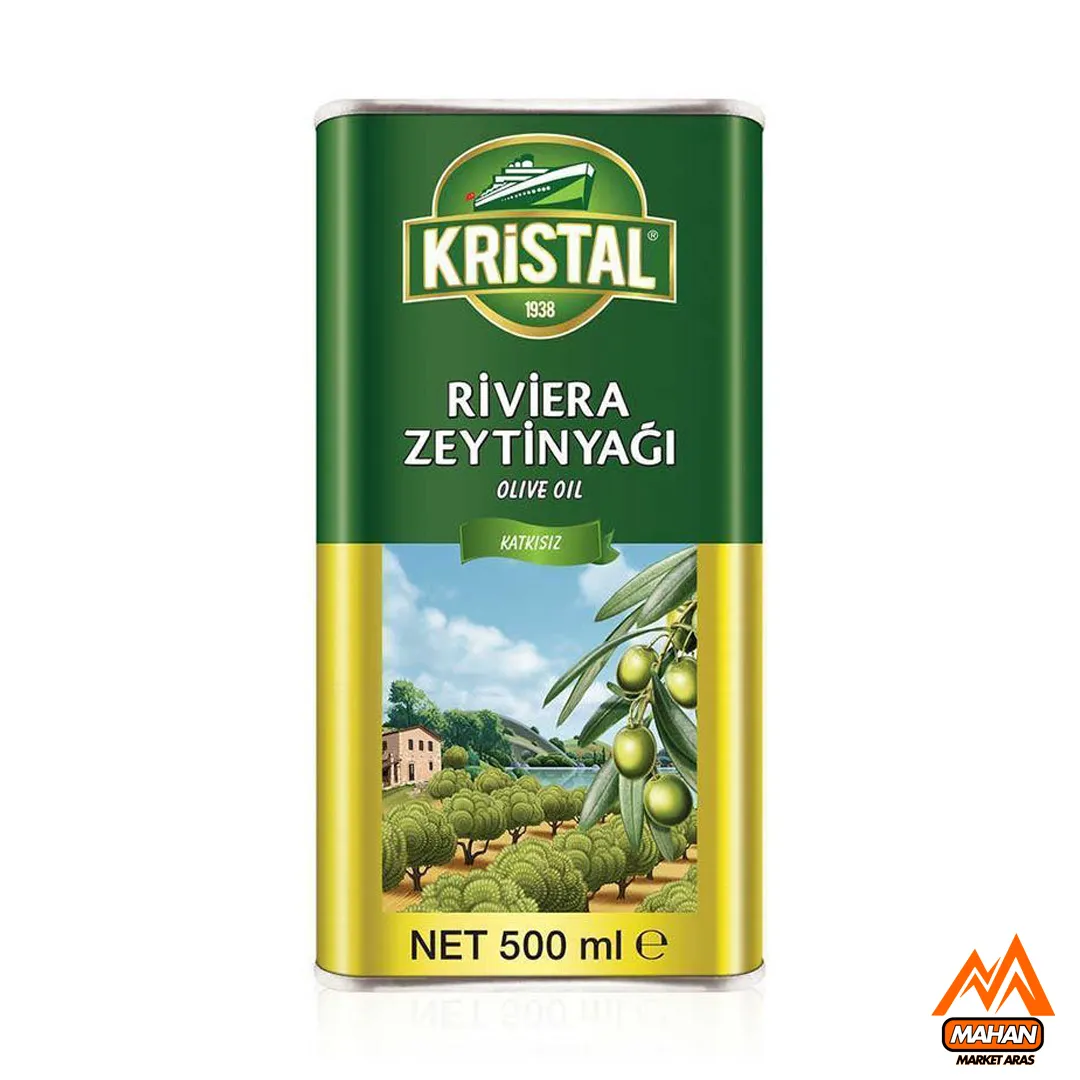 روغن زیتون کریستال Kristal حجم نیم لیتری kristal olive oiL 500ML