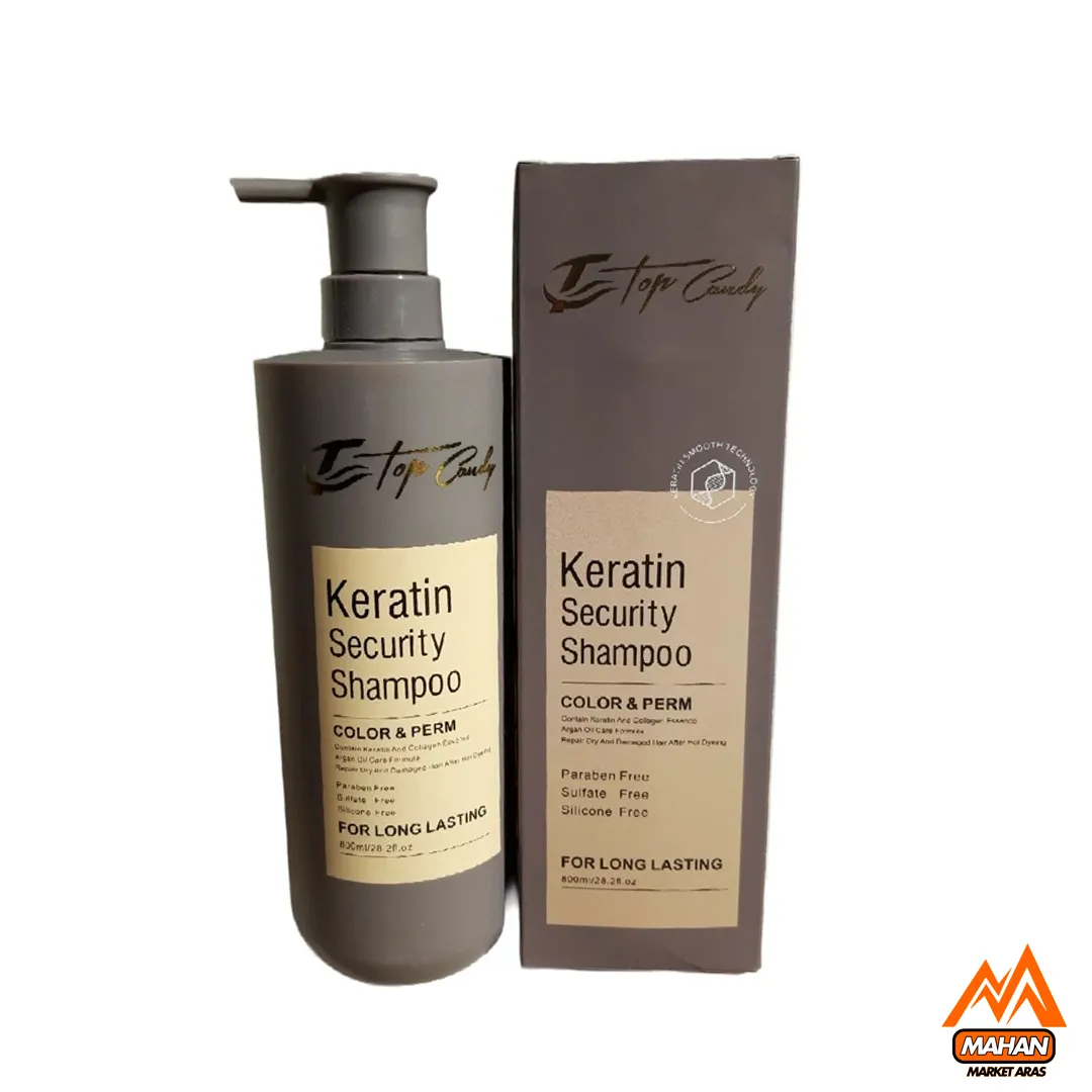 شامپو محافظ کراتینه تاپ کندی TOP CANDY حجم 800 میل Top Candy Keratin shampoo 800 ml