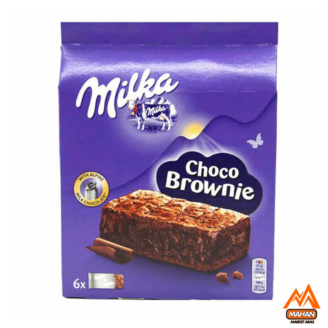 کیک براونی میلکا MILKA Soft Cake Browni تعداد 5 تکه 150 گرم Milka Soft Cake Browni 150 G