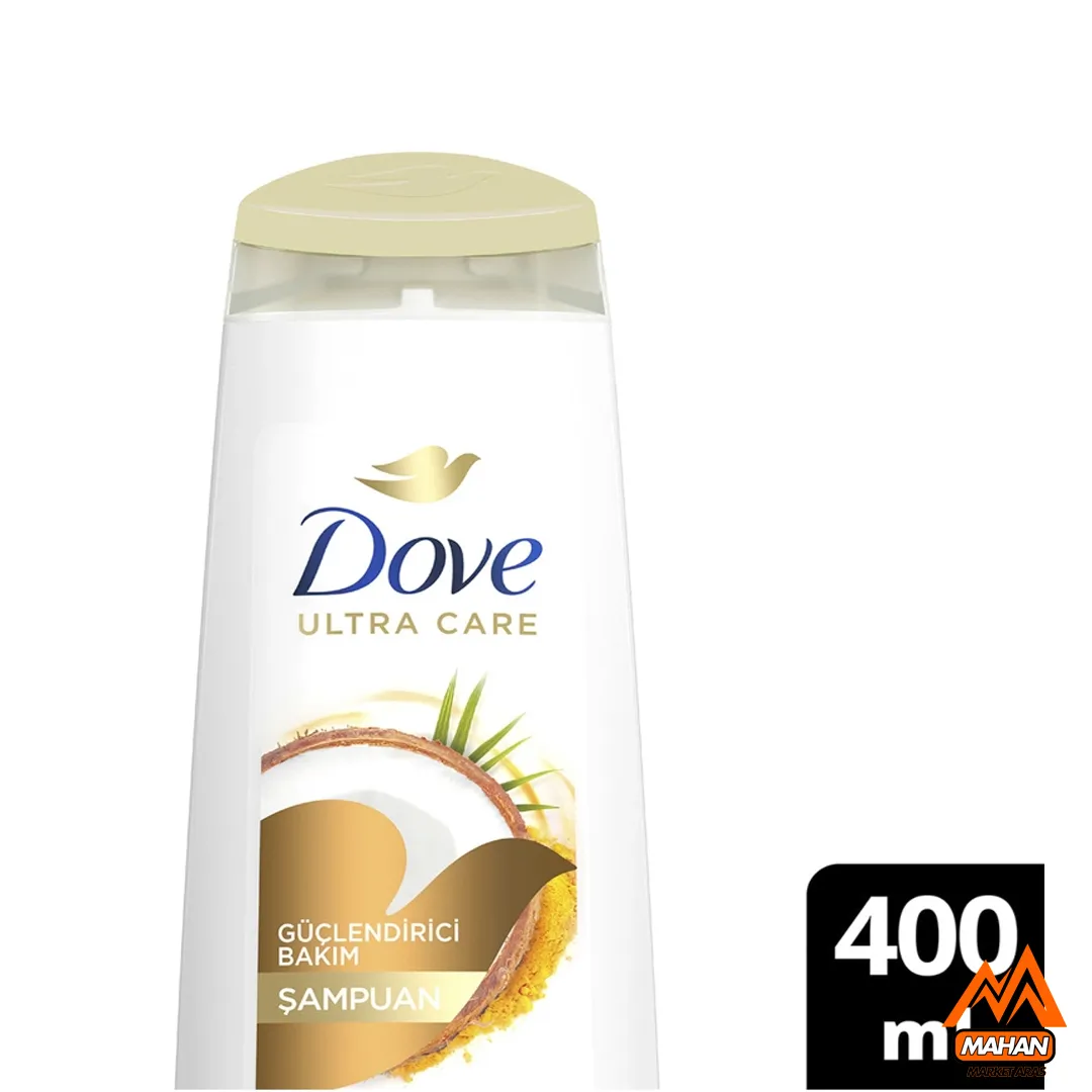 شامپو سر داو DOVE تقویت کننده مو حاوی روغن نارگیل حجم 400 میل Dove Hindistan Cevizi Gücü Şampuan 400 ml - تصویر 2
