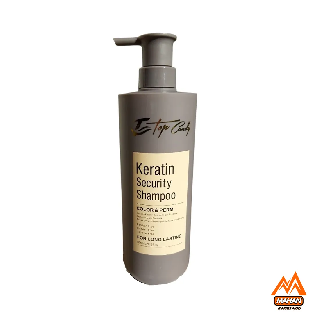 شامپو محافظ کراتینه تاپ کندی TOP CANDY حجم 800 میل Top Candy Keratin shampoo 800 ml - Image 2