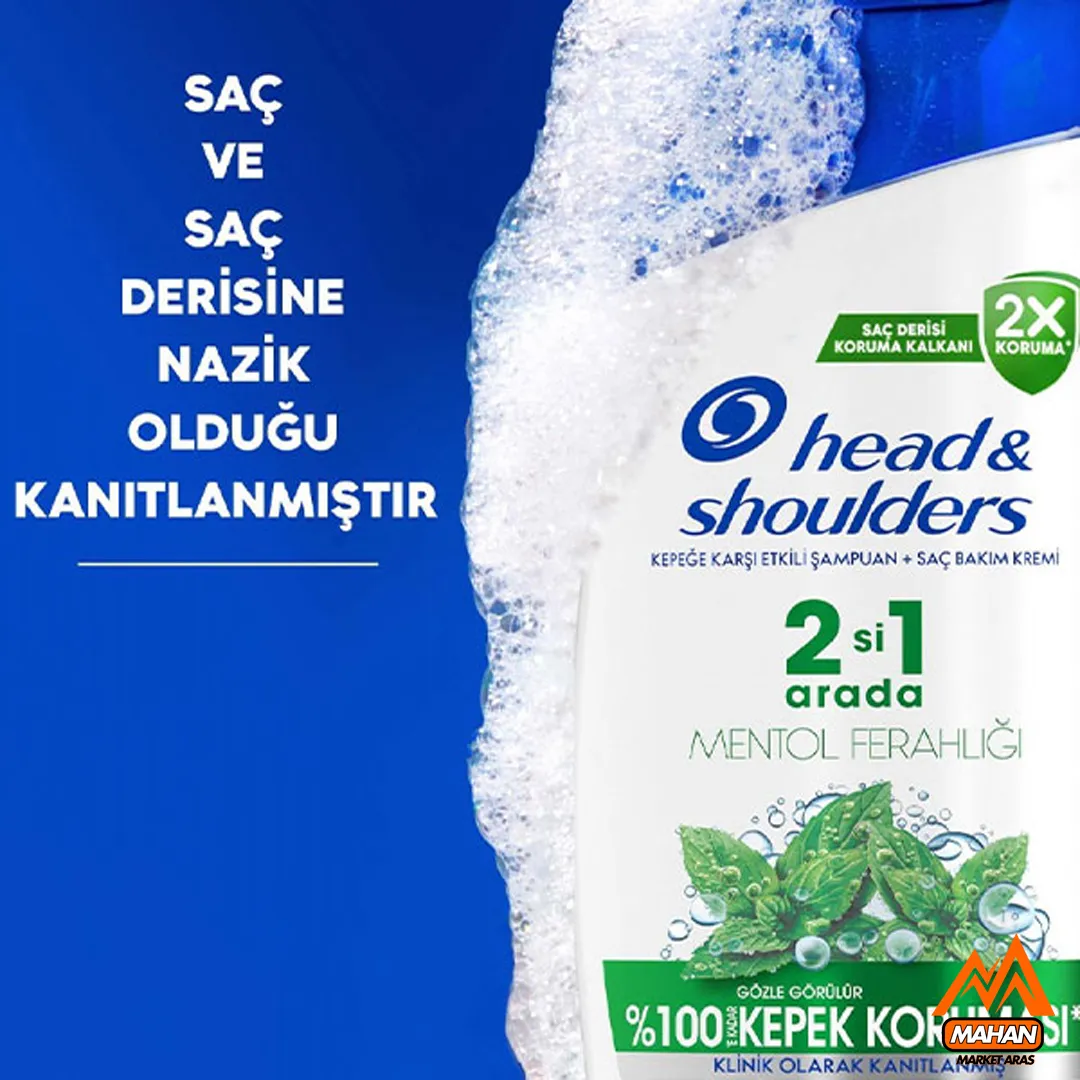 شامپو 2در1 ضد شوره هد اند شولدرز مدل Menthol Fresh حاوی عصاره نعنا حجم 600 میلیلیتر - Image 2