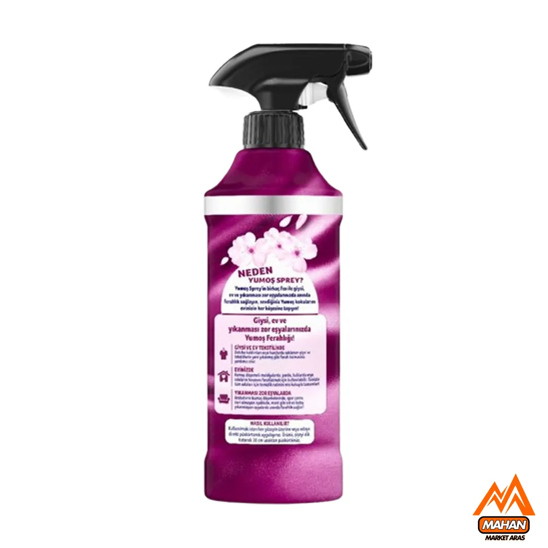 اسپری خوشبو کننده یوموش Yumoş مدل Sakura با رایحه شکوفه گیلاس حجم 450 میل Yumoş Spray Sakura 450ml - Image 2