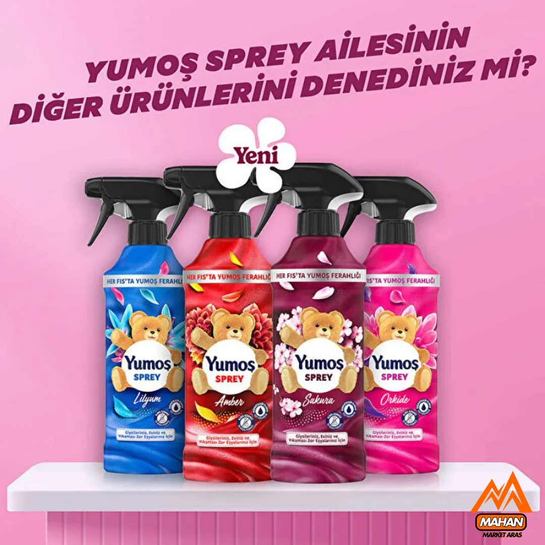 اسپری خوشبو کننده یوموش Yumoş مدل Lilyum با رایحه گل سوسن حجم 450 میل Yumoş Sprey Lilyum 450ml - Image 2
