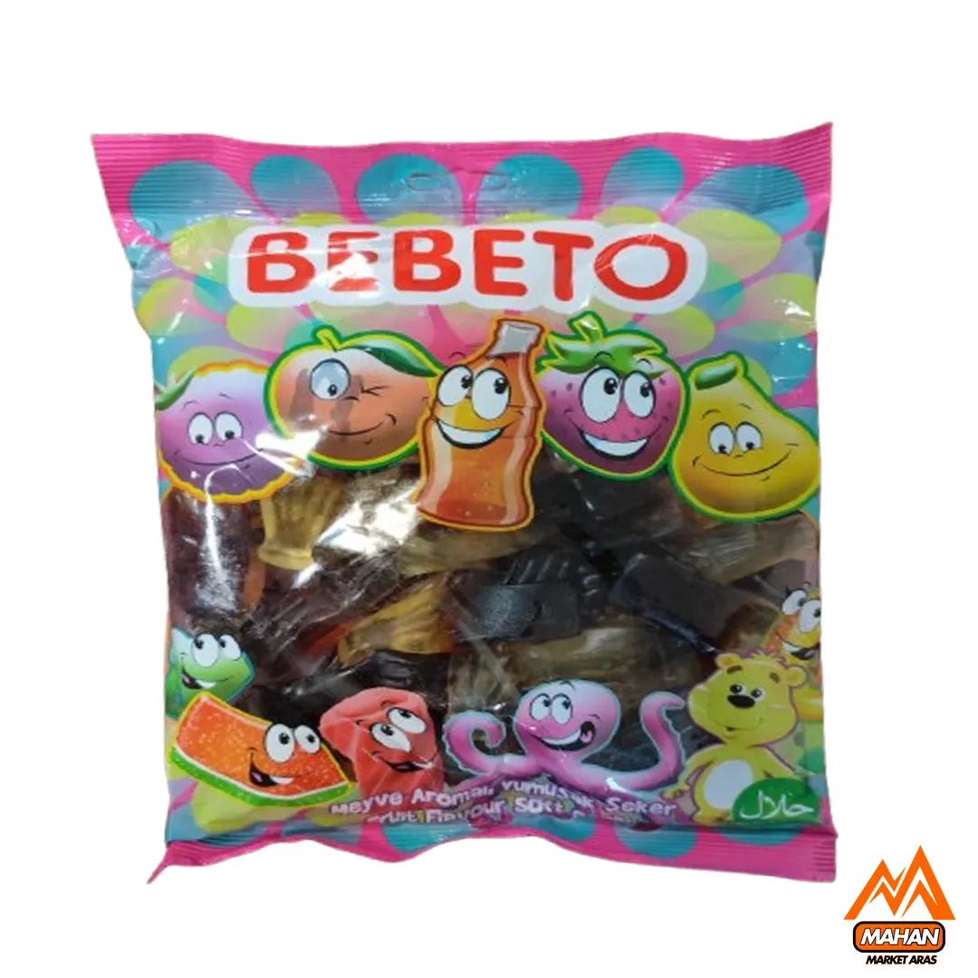پاستیل ببتو ژله ای نوشابه 1000 گرم Bebeto Cola Gelibon 1000gr