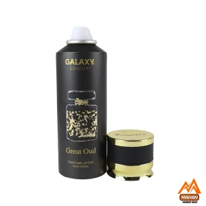 اسپری ضدتعرق مردانه گلکسی اسپری Galaxy مدل Great Oud اسپری مردانه با حجم 200 میل اسپری ضدتعرق شرقی اسپری گلکسی Great Oud اسپری با ماندگاری بالا اسپری لوکس مردانه اسپری مناسب شب اسپری ضدتعرق با رایحه عمیق اسپری ضدتعرق برای آقایان اسپری با کیفیت بالا اسپری با بسته‌بندی شیک اسپری گلکسی برای شب اسپری با نت‌های عود اسپری مناسب پاییز اسپری با قیمت مناسب اسپری مردانه لوکس اسپری با رایحه چوبی اسپری برای پوست حساس اسپری با طراحی مدرن اسپری با پخش بوی عالی اسپری برای اعتمادبه‌نفس اسپری گلکسی مدل Great Oud