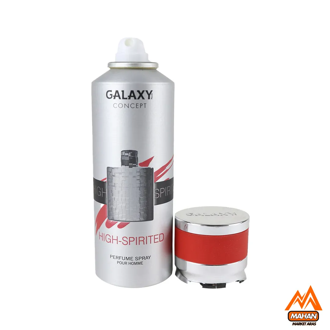 اسپری ضدتعرق مردانه گلکسی اسپری Galaxy مدل High-Spirited اسپری مردانه با حجم 200 میل اسپری ضدتعرق خنک اسپری گلکسی High-Spirited اسپری با ماندگاری بالا اسپری لوکس مردانه اسپری مناسب فصول گرم اسپری ضدتعرق با رایحه خنک اسپری ضدتعرق برای آقایان اسپری با کیفیت بالا اسپری با بستهبندی شیک اسپری گلکسی برای روز اسپری با نتهای نعنایی اسپری مناسب تابستان اسپری با قیمت مناسب اسپری مردانه لوکس اسپری با رایحه چوبی اسپری برای پوست حساس اسپری با طراحی مدرن اسپری با پخش بوی عالی اسپری برای اعتمادبهنفس اسپری گلکسی مدل High-Spirited