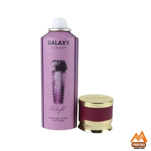 اسپری ضدتعرق زنانه گلکسی اسپری Galaxy مدل Midnight اسپری زنانه با حجم 200 میل اسپری ضدتعرق گلی اسپری گلکسی Midnight اسپری با ماندگاری بالا اسپری لوکس زنانه اسپری مناسب فصول گرم اسپری ضدتعرق با رایحه گلی اسپری ضدتعرق برای بانوان اسپری با کیفیت بالا اسپری با بسته‌بندی شیک اسپری گلکسی برای شب اسپری با نت‌های میوه‌ای اسپری مناسب تابستان اسپری با قیمت مناسب اسپری زنانه لوکس اسپری با رایحه رز اسپری برای پوست حساس اسپری با طراحی مدرن اسپری با پخش بوی عالی اسپری برای اعتمادبه‌نفس اسپری گلکسی مدل Midnight