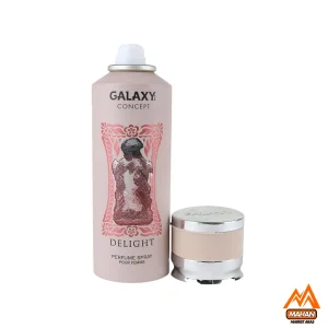 اسپری ضدتعرق زنانه گلکسی اسپری Galaxy مدل Delight اسپری زنانه با حجم 200 میل اسپری ضدتعرق گلی اسپری گلکسی Delight اسپری با ماندگاری بالا اسپری لوکس زنانه اسپری مناسب فصول گرم اسپری ضدتعرق با رایحه گلی اسپری ضدتعرق برای بانوان اسپری با کیفیت بالا اسپری با بسته‌بندی شیک اسپری گلکسی برای روز اسپری با نت‌های میوه‌ای اسپری مناسب تابستان اسپری با قیمت مناسب اسپری زنانه لوکس اسپری با رایحه رز اسپری برای پوست حساس اسپری با طراحی مدرن اسپری با پخش بوی عالی اسپری برای اعتمادبه‌نفس اسپری گلکسی مدل Delight
