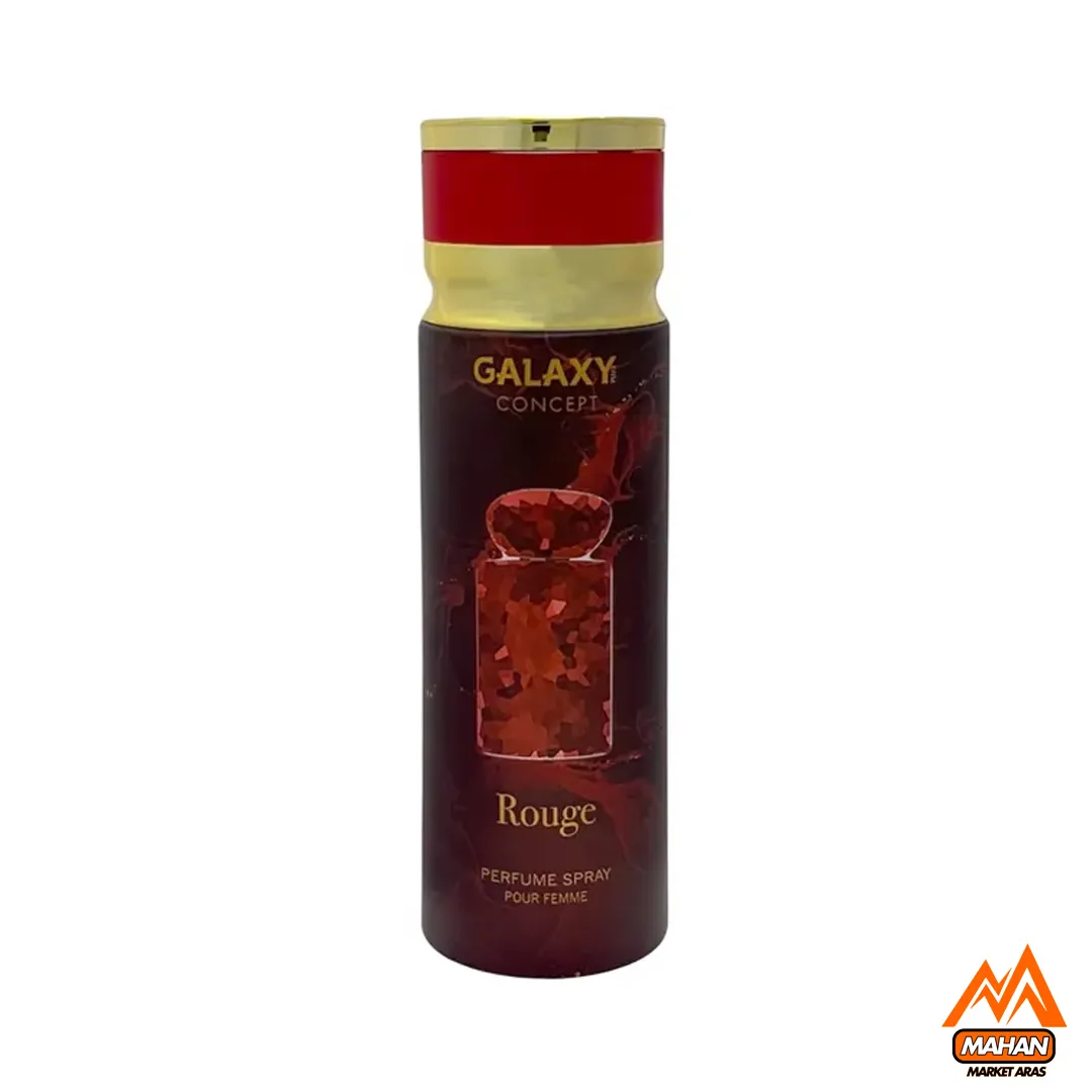 اسپری ضدتعرق زنانه گلکسی اسپری Galaxy مدل Rouge اسپری زنانه با حجم 200 میل اسپری ضدتعرق گلی اسپری گلکسی Rouge اسپری با ماندگاری بالا اسپری لوکس زنانه اسپری مناسب فصول گرم اسپری ضدتعرق با رایحه گلی اسپری ضدتعرق برای بانوان اسپری با کیفیت بالا اسپری با بستهبندی شیک اسپری گلکسی برای روز اسپری با نتهای میوهای اسپری مناسب تابستان اسپری با قیمت مناسب اسپری زنانه لوکس اسپری با رایحه رز اسپری برای پوست حساس اسپری با طراحی مدرن اسپری با پخش بوی عالی اسپری برای اعتمادبهنفس اسپری گلکسی مدل Rouge