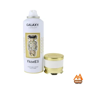 اسپری ضدتعرق زنانه گلکسی اسپری Galaxy مدل Fames اسپری زنانه با حجم 200 میل اسپری ضدتعرق گرم اسپری گلکسی Fames اسپری با ماندگاری بالا اسپری لوکس زنانه اسپری مناسب فصول گرم اسپری ضدتعرق با رایحه مشک اسپری ضدتعرق برای بانوان اسپری با کیفیت بالا اسپری با بسته‌بندی شیک اسپری گلکسی برای روز اسپری با نت‌های شرقی اسپری مناسب تابستان اسپری با قیمت مناسب اسپری زنانه لوکس اسپری با رایحه وانیل اسپری برای پوست حساس اسپری با طراحی مدرن اسپری با پخش بوی عالی اسپری برای اعتمادبه‌نفس اسپری گلکسی مدل Fames