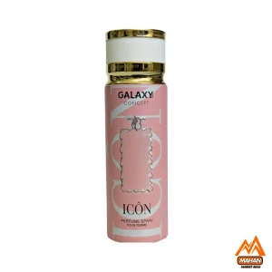اسپری ضدتعرق زنانه گلکسی اسپری Galaxy مدل Icon اسپری زنانه با حجم 200 میل اسپری ضدتعرق گلی اسپری گلکسی Icon اسپری با ماندگاری بالا اسپری لوکس زنانه اسپری مناسب فصول گرم اسپری ضدتعرق با رایحه گلی اسپری ضدتعرق برای بانوان اسپری با کیفیت بالا اسپری با بسته‌بندی شیک اسپری گلکسی برای روز اسپری با نت‌های میوه‌ای اسپری مناسب تابستان اسپری با قیمت مناسب اسپری زنانه لوکس اسپری با رایحه رز اسپری برای پوست حساس اسپری با طراحی مدرن اسپری با پخش بوی عالی اسپری برای اعتمادبه‌نفس اسپری گلکسی مدل Icon