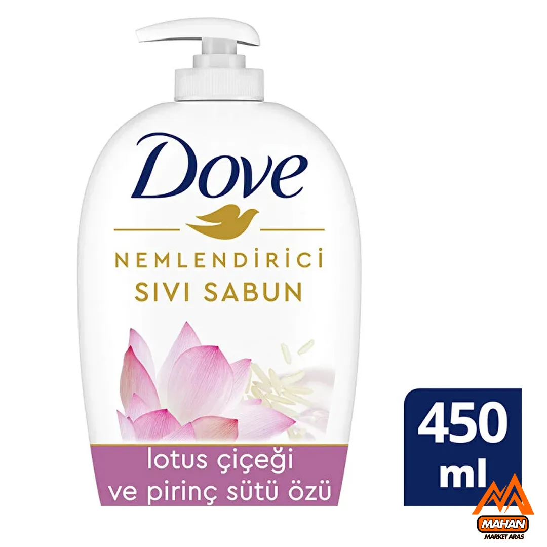 صابون مایع داو DOVE با عصاره گل نیلوفر آبی و برنج حجم ۴۵۰ میل - تصویر 2