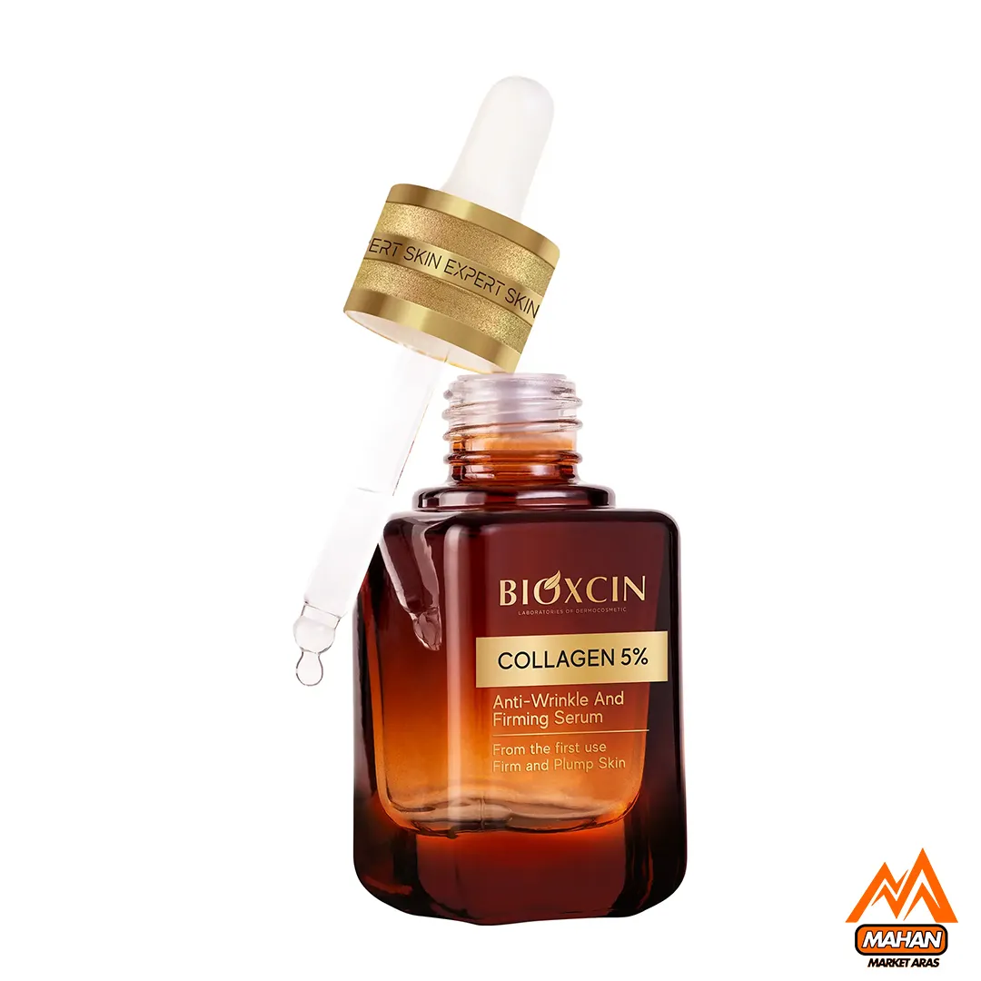 سرم ضد چروک و سفت کننده پوست بیوکسین BIOXCIN حاوی 5% کلاژن مناسب انواع پوست حجم 30 میل - Image 8