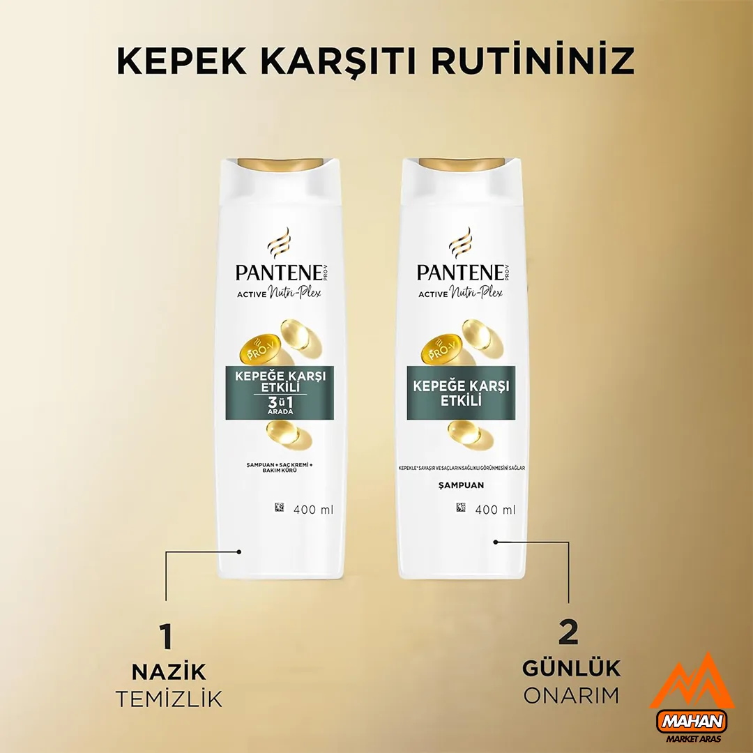 شامپو ضد شوره پنتن Pantene مدل Kepeğe Karşı Etkili حجم 400 میل - Image 3