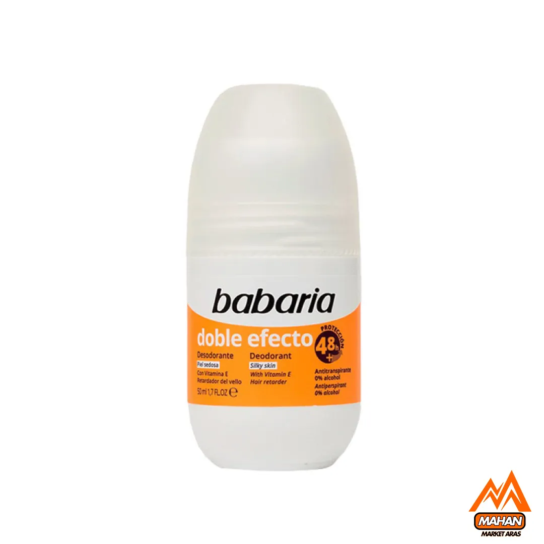 رول ضدتعریق 48 ساعته دابل افکت باباریا BABARIA مدل Doble Efecto حجم 50 میل