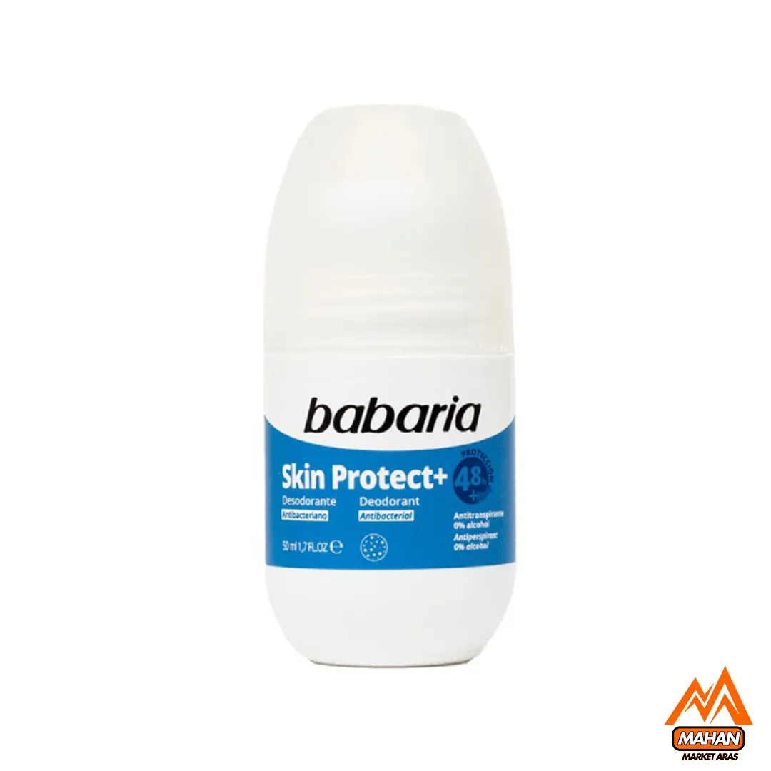 رول ضدتعریق 48 ساعته اسکین پروتکت باباریا BABARIA مدل Skin Protect حجم 50 میل